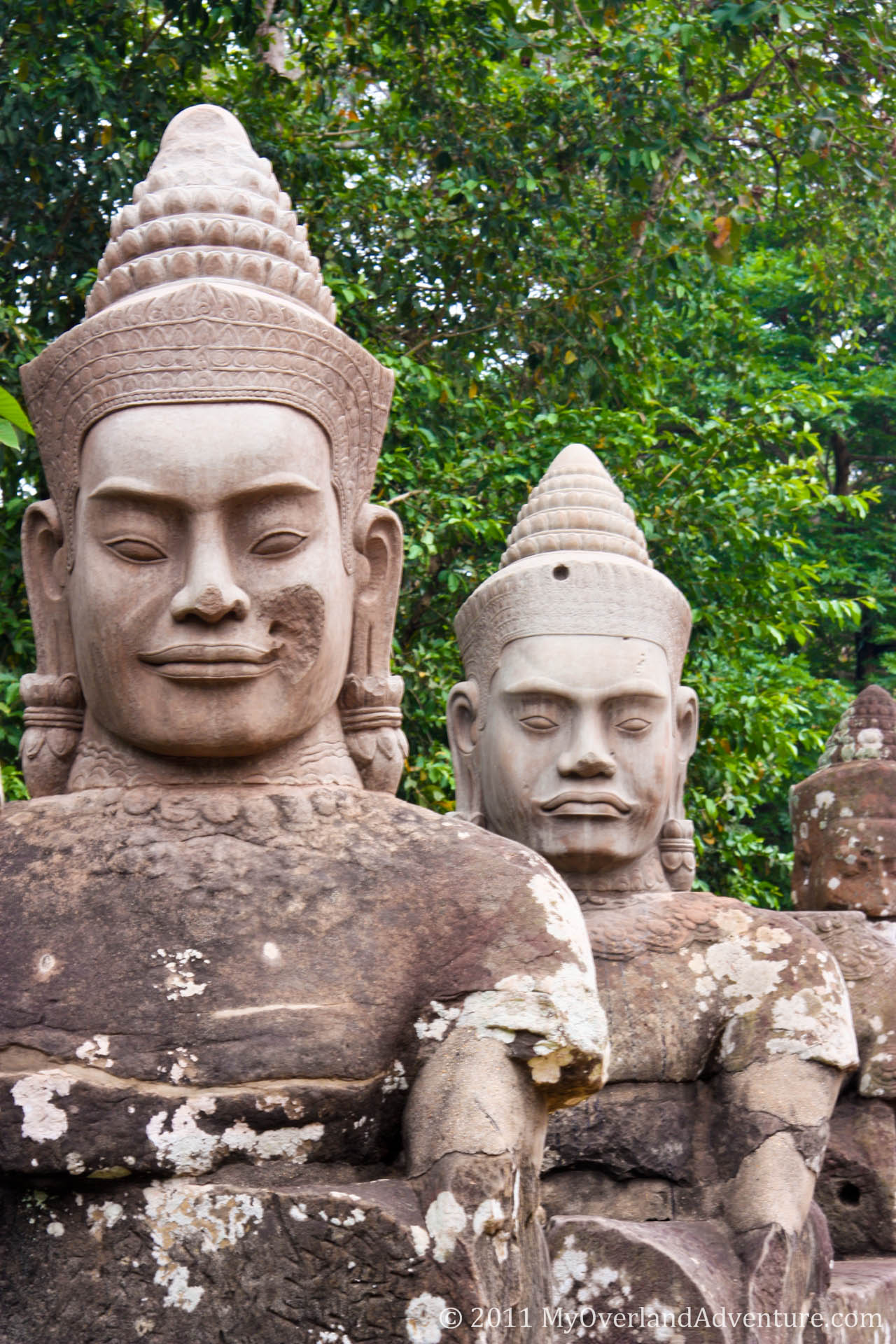 Faces at Angkor Thom South Gate