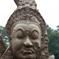 Faces at Angkor Thom South Gate (Evil)