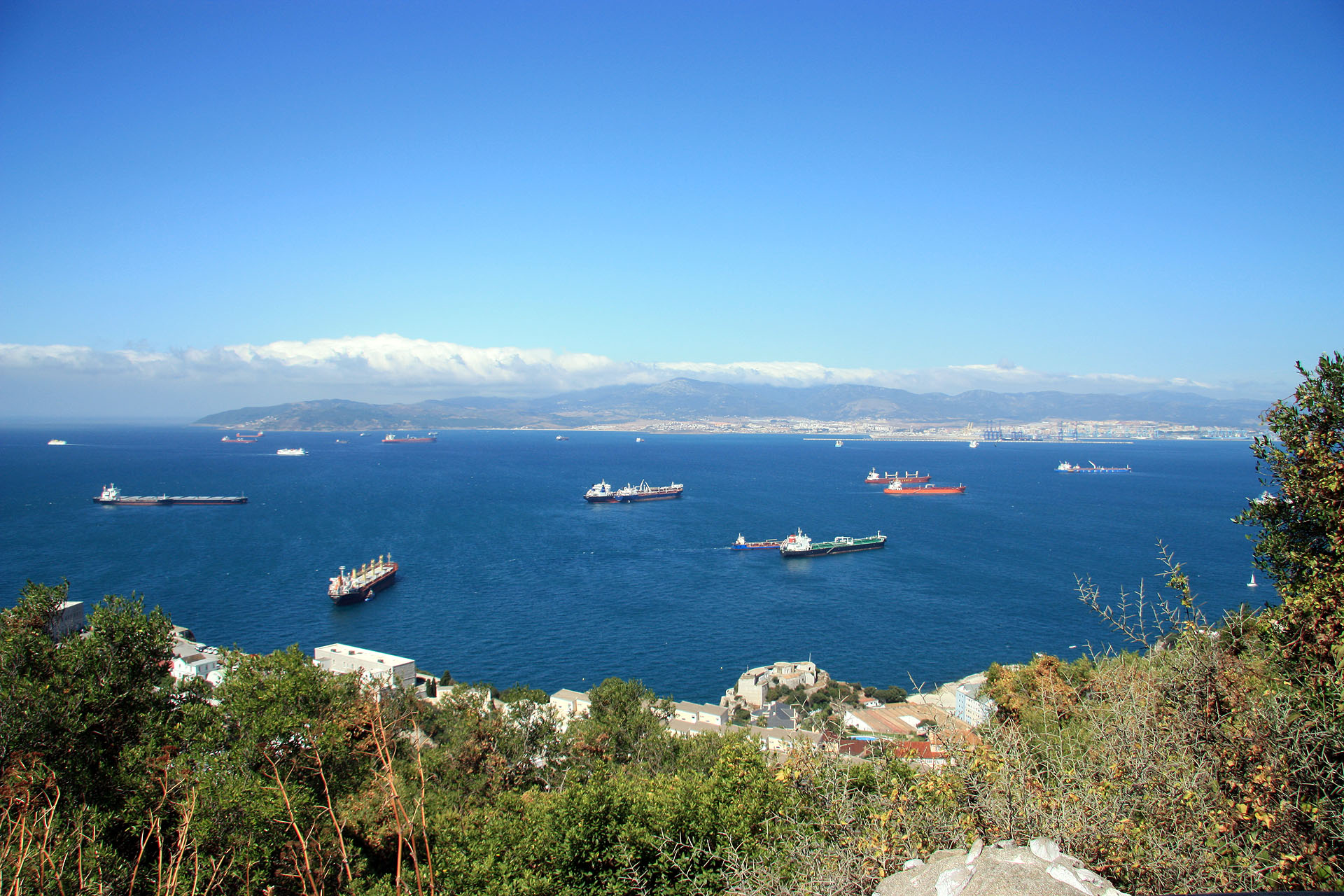 View over the Bay of Gibraltar