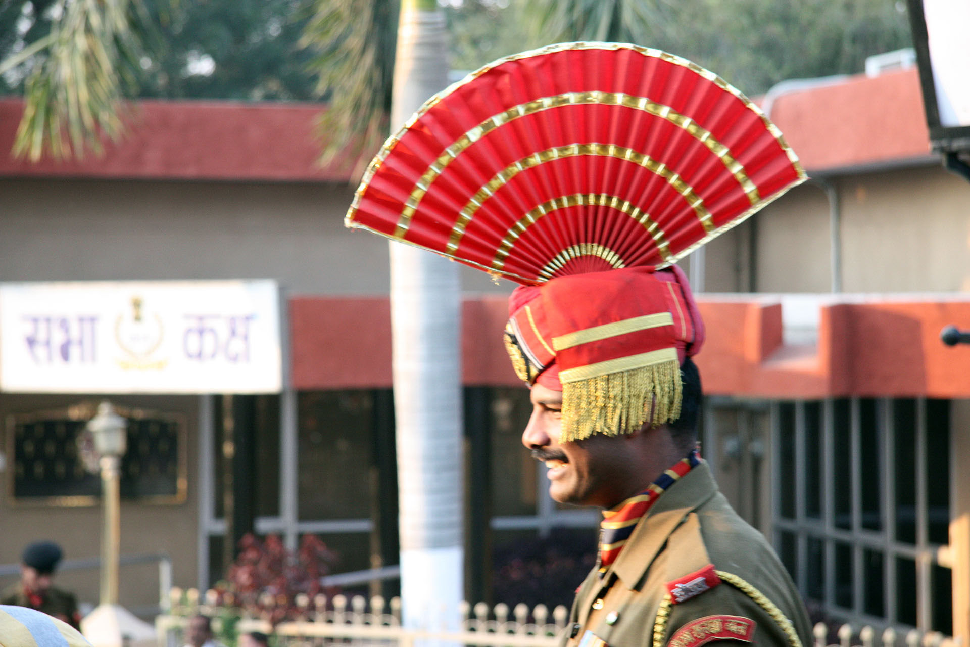 Wagah Border closing ceremony - Indian Guard