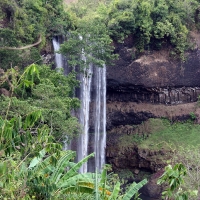 Tat Katamtok Waterfall in the distance