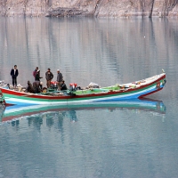 Attabad Lake - Local  Boat