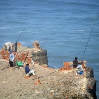 Fishermen On Cliffs - Azenhas do Mar