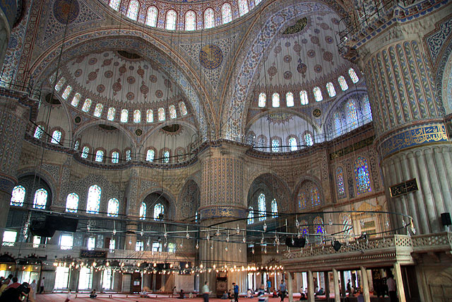 Inside Blue mosque