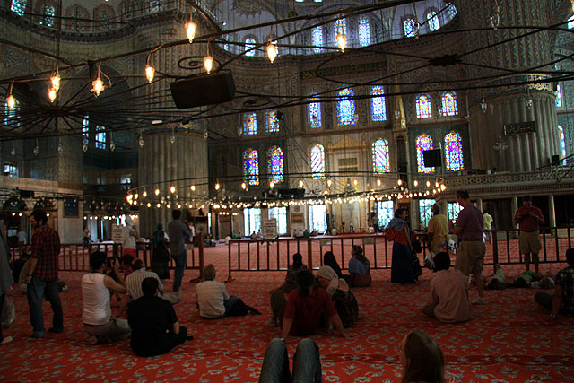 Inside Blue mosque